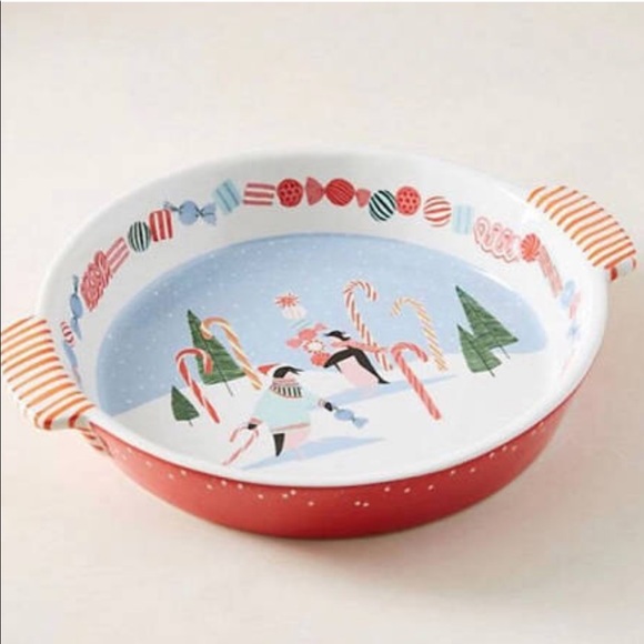 Anthropologie Other - Anthro George & Viv Very Merry Pie Dish